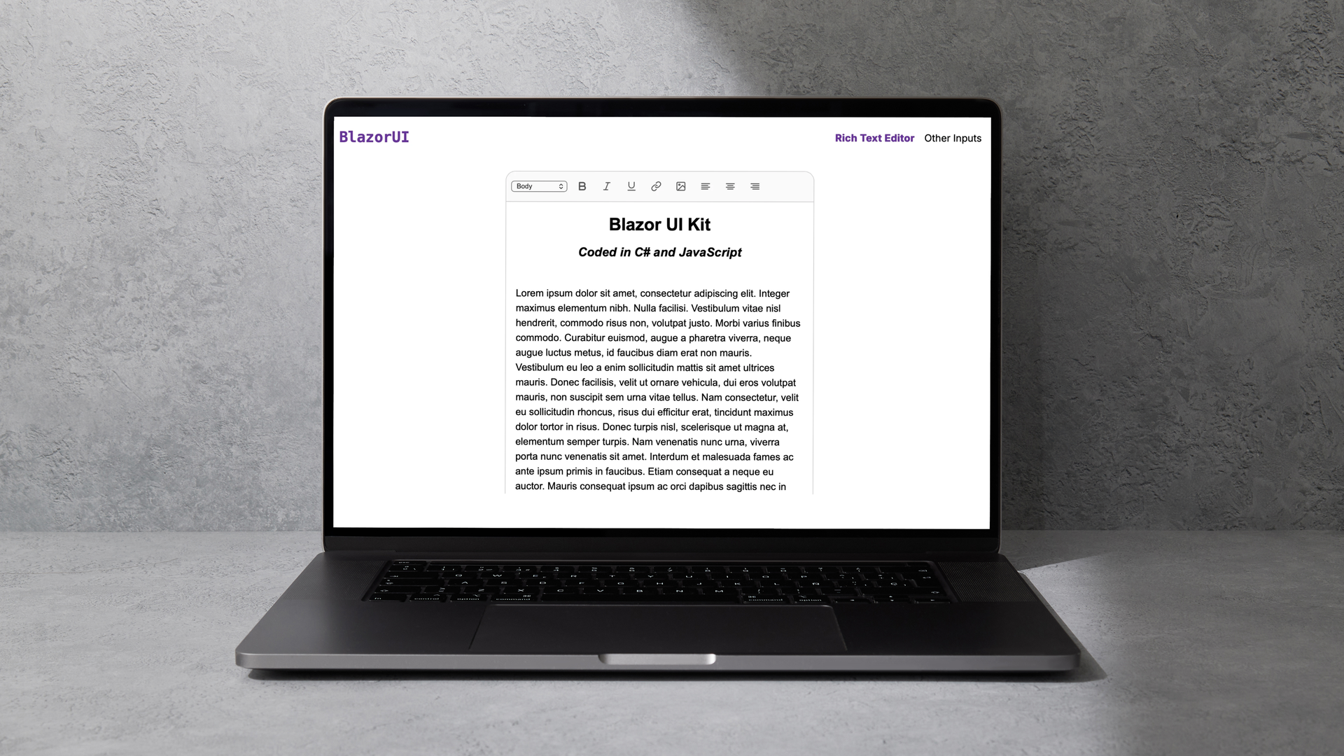 Blazor UI Showcase