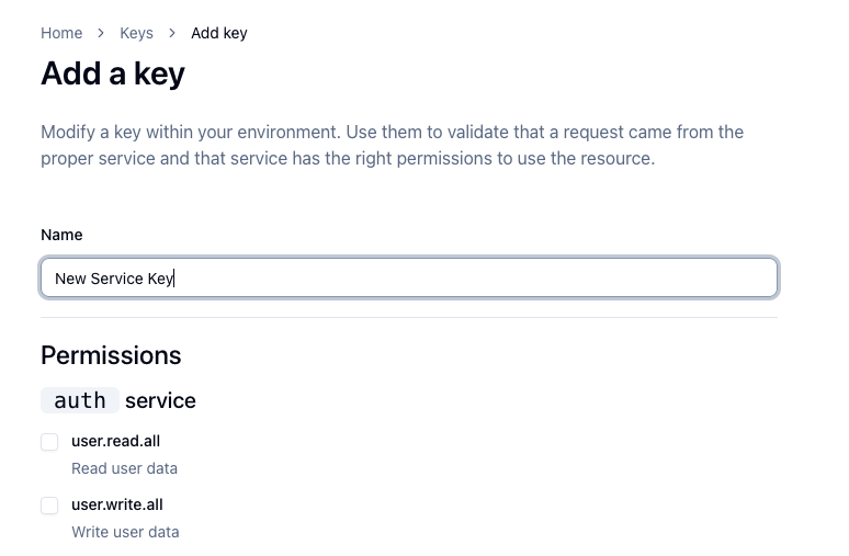 Adding an API key in TayLabs Dashboard